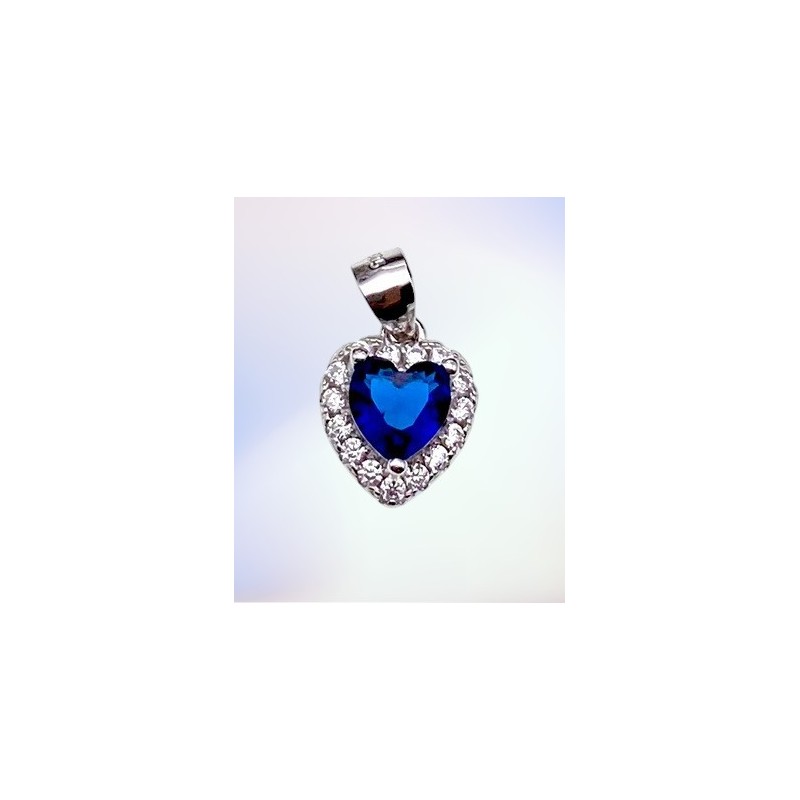 Wisior srebrny Ag 925 Serce IM0890524PR_BLUE