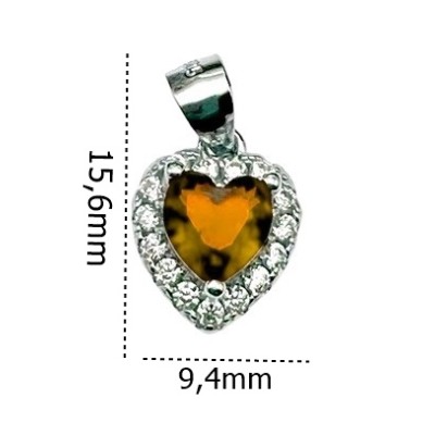 Wisior srebrny Ag 925 Serce IM0890524PR_YELLOW