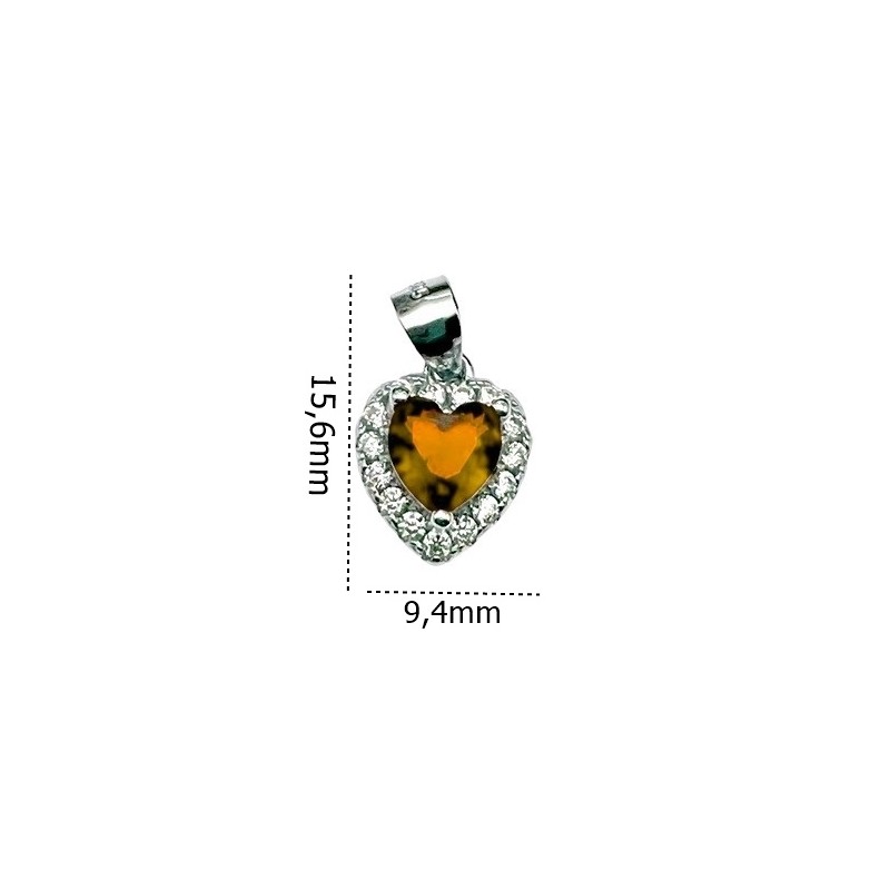 Wisior srebrny Ag 925 Serce IM0890524PR_YELLOW