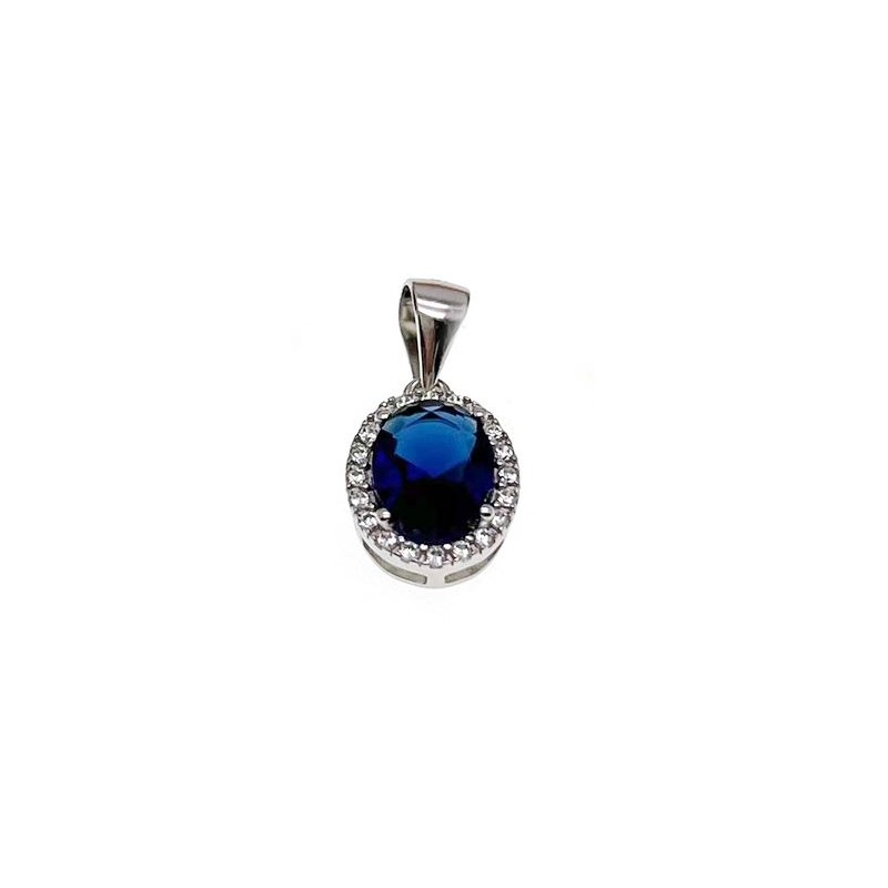 Wisior Ag 925 Owal z cyrkoniami IM0910524PR_blue
