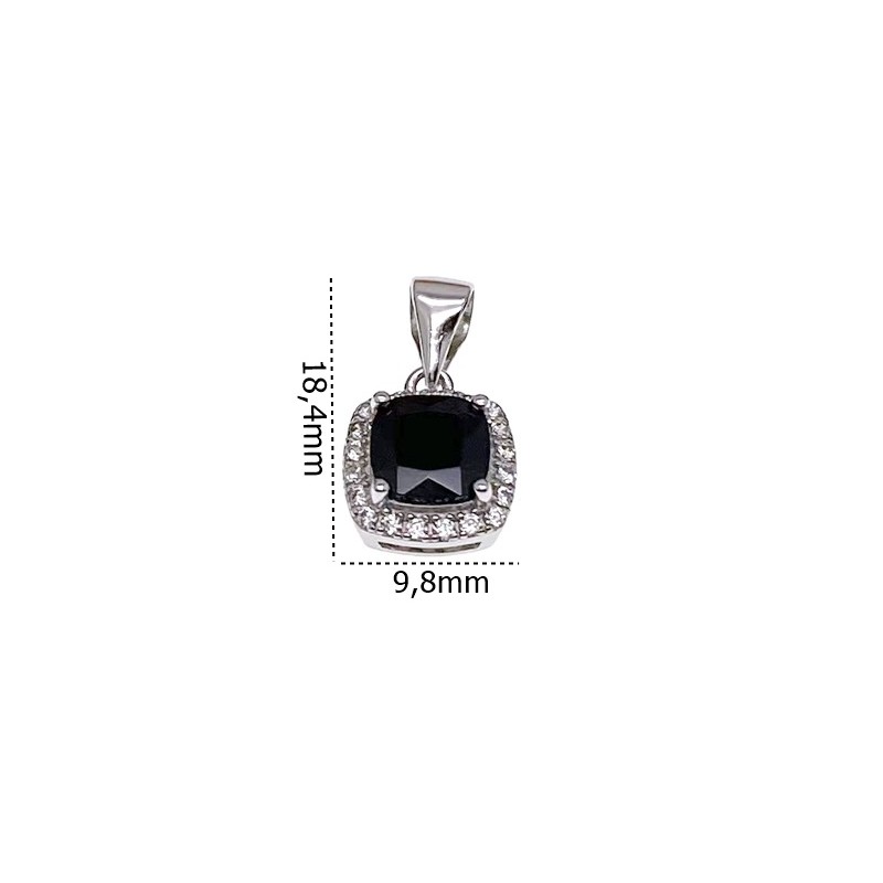 Wisior srebrny Ag 925 kwadrat IM0940524PR_BLACK