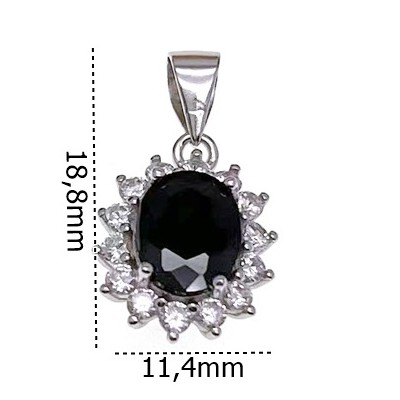 Wisior Ag 925 Cyrkonia IM0980524PR_black