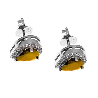 Kolczyki srebrne Ag 925 łezki IM0960524ER_YELLOW