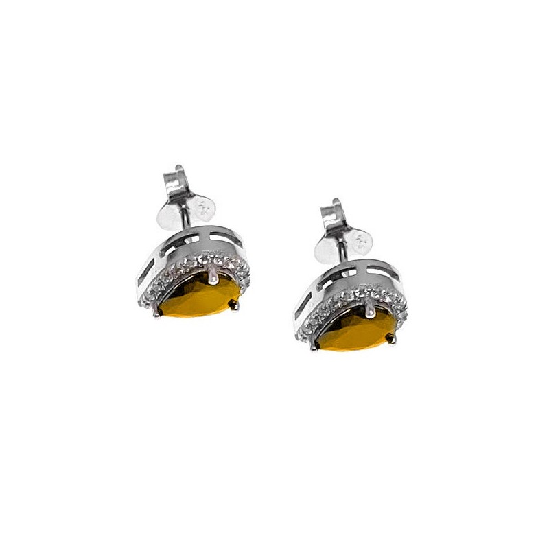 Kolczyki srebrne Ag 925 łezki IM0960524ER_YELLOW