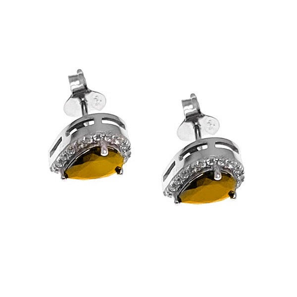 Kolczyki srebrne Ag 925 łezki IM0960524ER_YELLOW