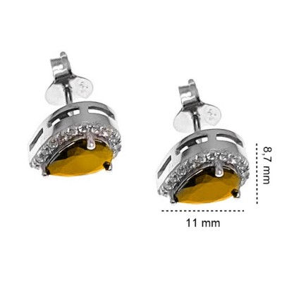 Kolczyki srebrne Ag 925 łezki IM0960524ER_YELLOW