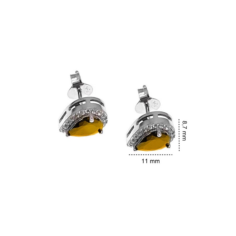 Kolczyki srebrne Ag 925 łezki IM0960524ER_YELLOW