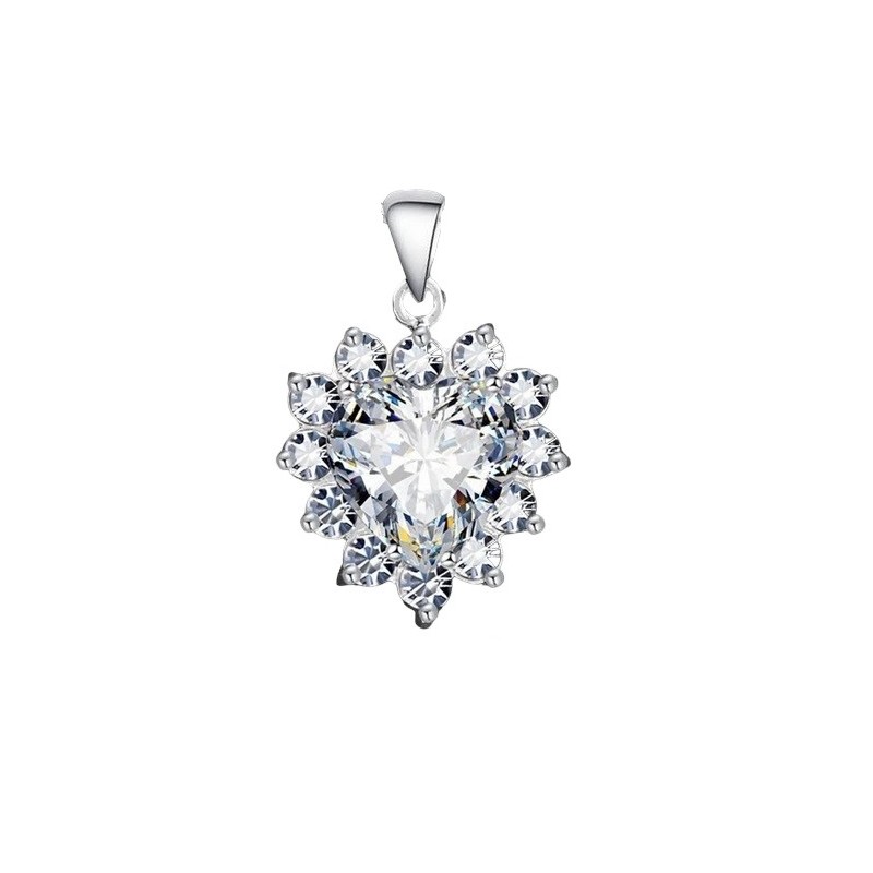 Wisior srebrny Ag 925 Serce IM0950524PR_WHITE