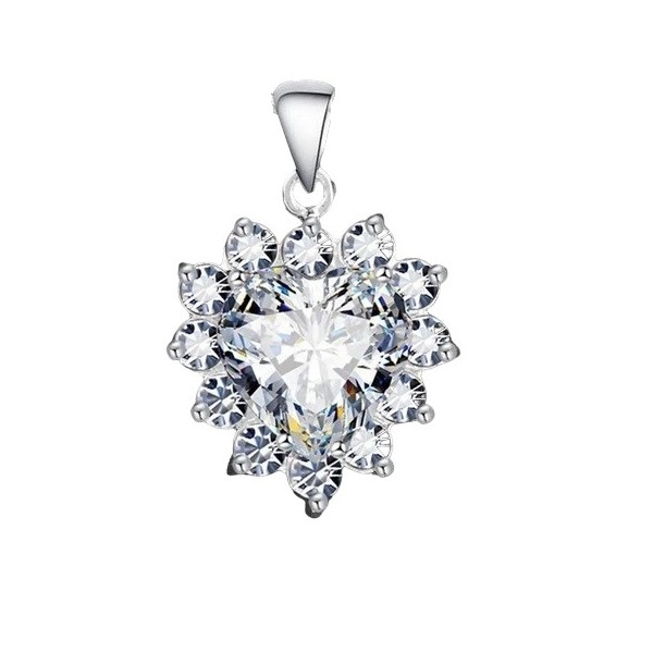Wisior srebrny Ag 925 Serce IM0950524PR_WHITE