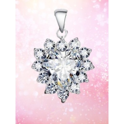 Wisior srebrny Ag 925 Serce IM0950524PR_WHITE