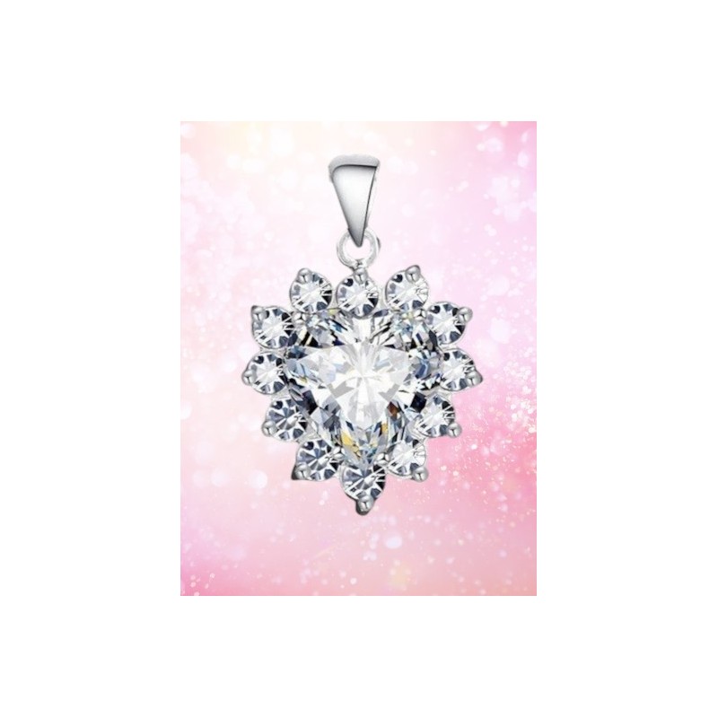 Wisior srebrny Ag 925 Serce IM0950524PR_WHITE