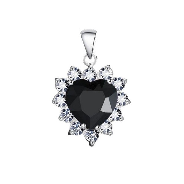 Wisior srebrny Ag 925 Serce IM0950524PR_BLACK