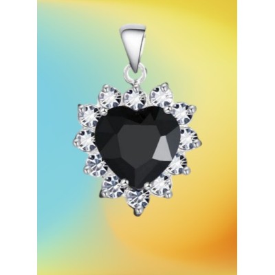 Wisior srebrny Ag 925 Serce IM0950524PR_BLACK