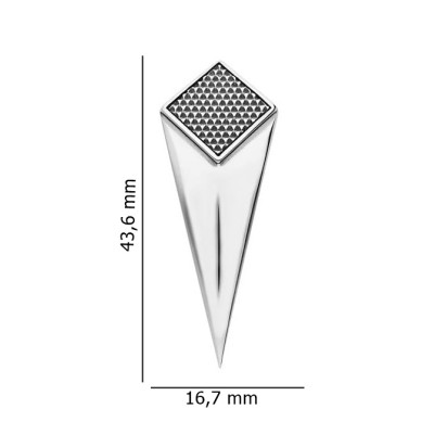 Srebrny wisiorek geometryczny SG-391-Z-S-SG