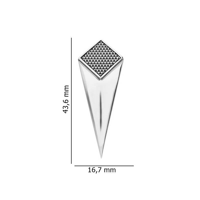 Srebrny wisiorek geometryczny SG-391-Z-S-SG