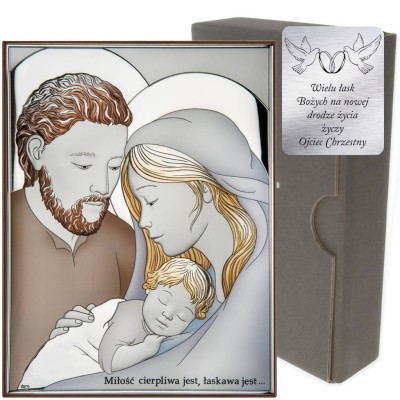 Obrazek Srebrny Święta Rodzina DS25C