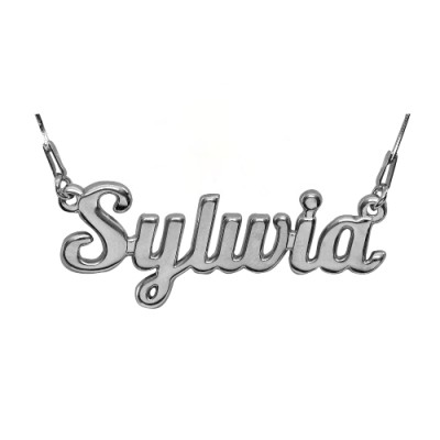 Naszyjnik srebrny rodowany Sylwia