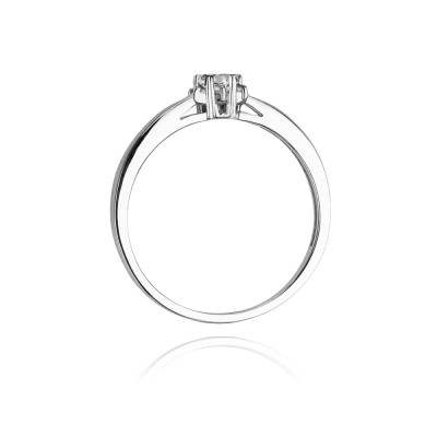 Pierścionek Au 585 z brylantem 0.15ct