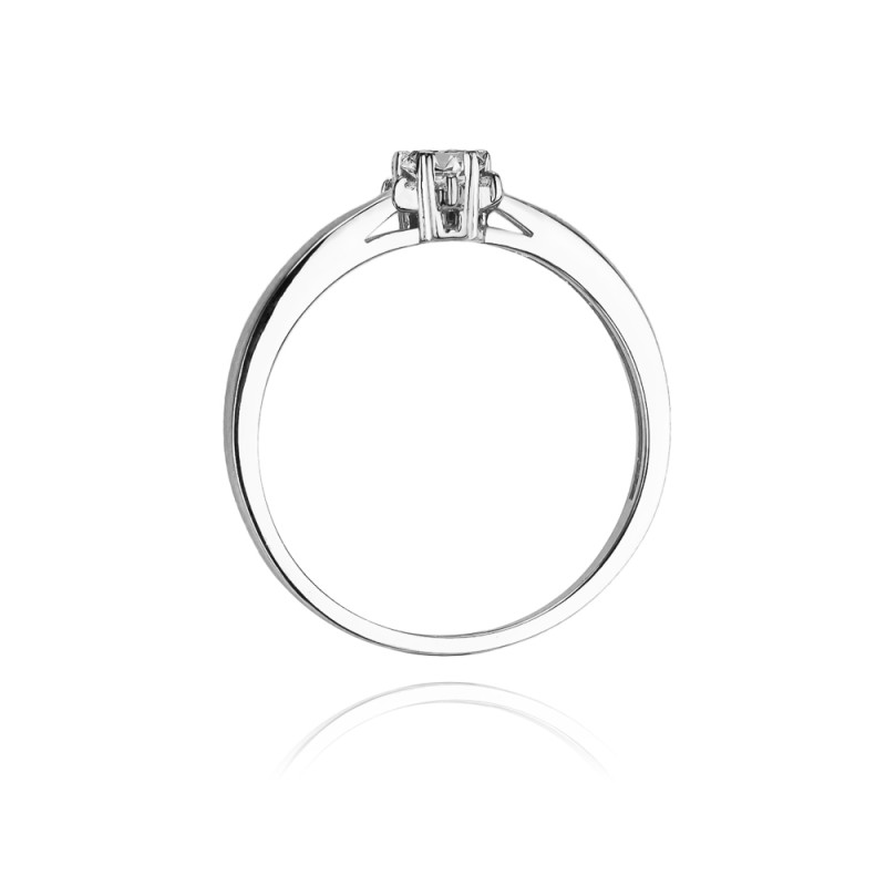 Pierścionek Au 585 z brylantem 0.15ct