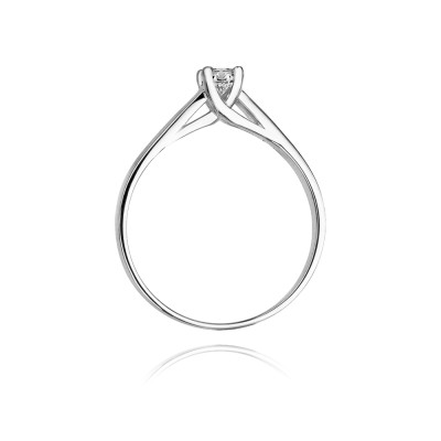 Pierścionek Au 585 z brylantem 0.10ct