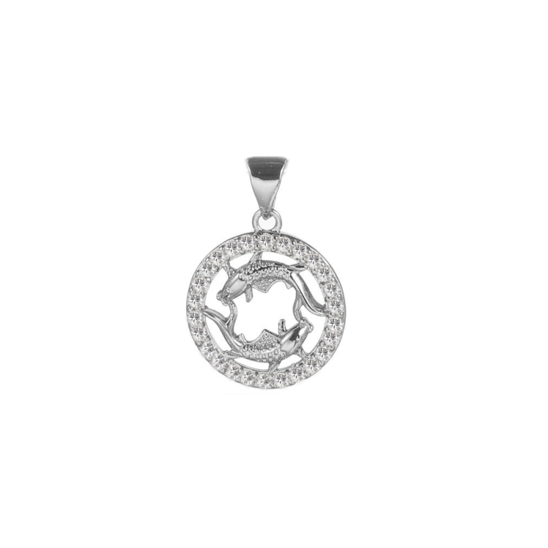 Wisior Ag 925 znak zodiaku ryby WZ020722