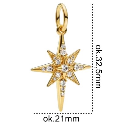 Charms srebrny Ag 925 gwiazda IM0620525CHG