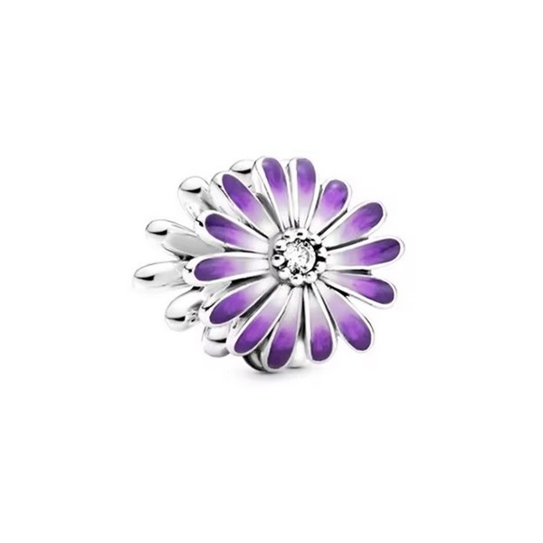 Charms srebrny Ag 925 fioletowy kwiat IM0050525CH
