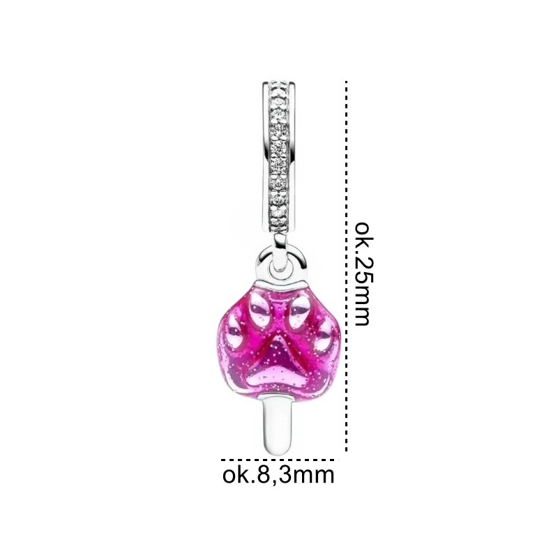 Charms srebrny Ag 925 lód łapka IM0520525CH