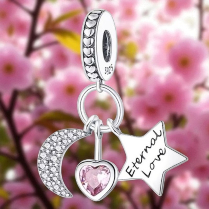 Charms srebrny Ag 925 księżyc gwiazda IM0820525CH