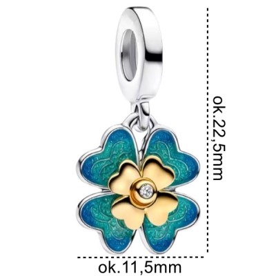Charms srebrny Ag 925 koniczynka IM0740525CH