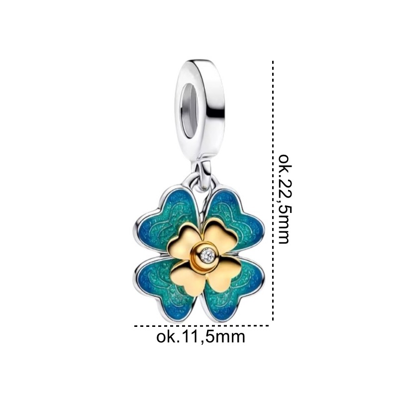 Charms srebrny Ag 925 koniczynka IM0740525CH
