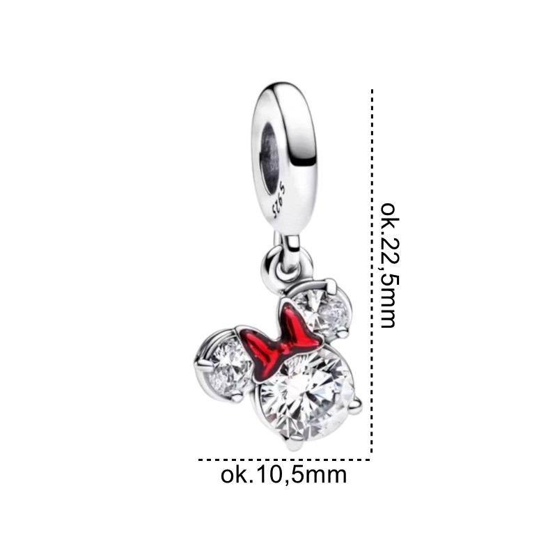 Charms srebrny Ag 925 myszka Minnie IM0660525CH