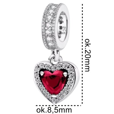 Charms zawieszka srebrna Ag 925 serce IM0790525CH