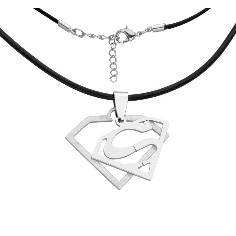 Naszyjnik stalowy 316L superman 190123N