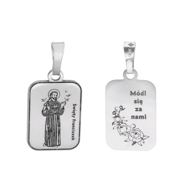 Medalik srebrny Św. Franciszek z Asyżu MDC008R