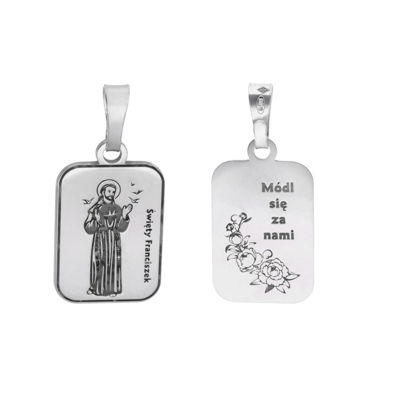 Medalik srebrny Św. Franciszek z Asyżu MDC008R