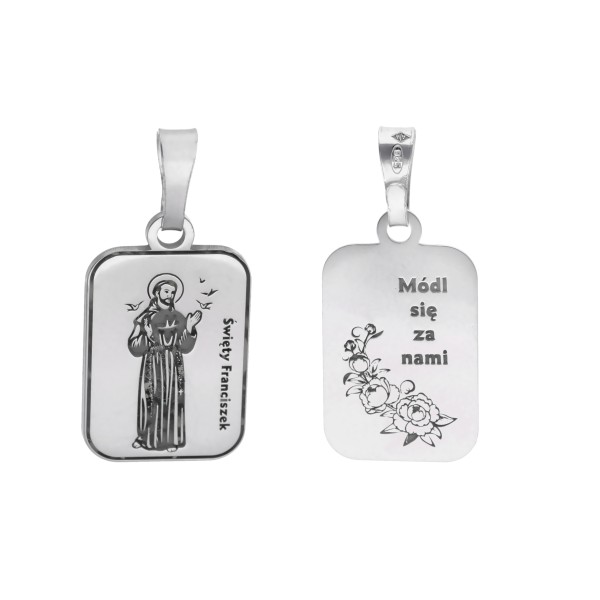 Medalik srebrny Św. Franciszek z Asyżu MDC008R