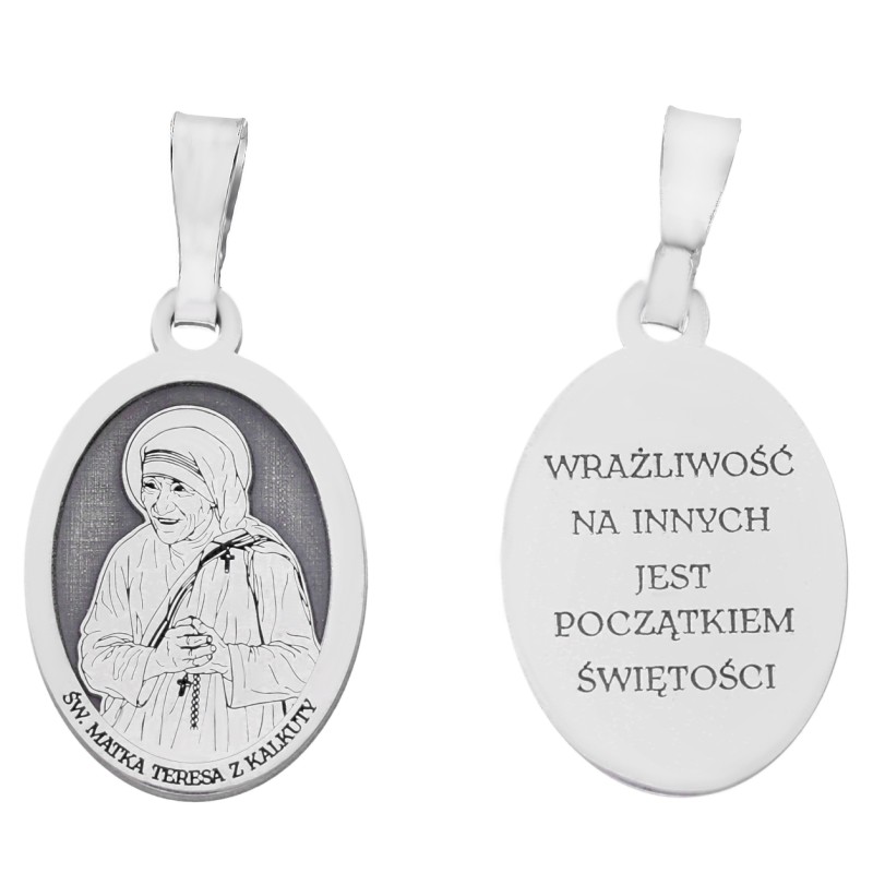 Srebrny medalik Ag 925 Św. Matka Teresa MDC056R