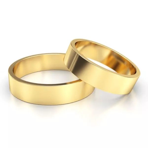 Obrączka złota Au 585 płaska 10001/4mm
