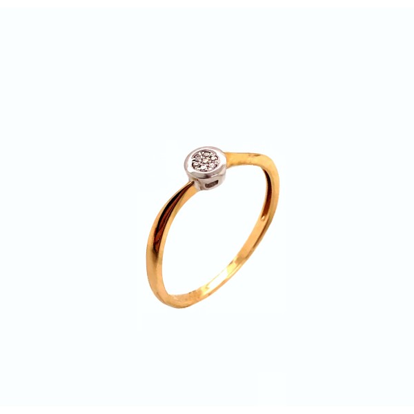 Pierścionek Au585 z brylantem 0.02ct