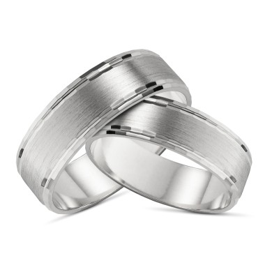 Obrączka srebrna rodowana Ag 925 OBR039