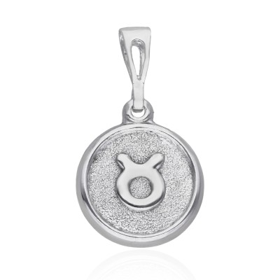 Srebrna rodowana zawieszka Ag 925 Byk
